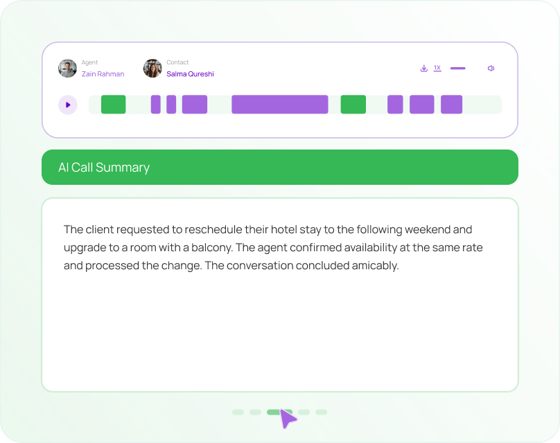 Your calls in a nutshell.