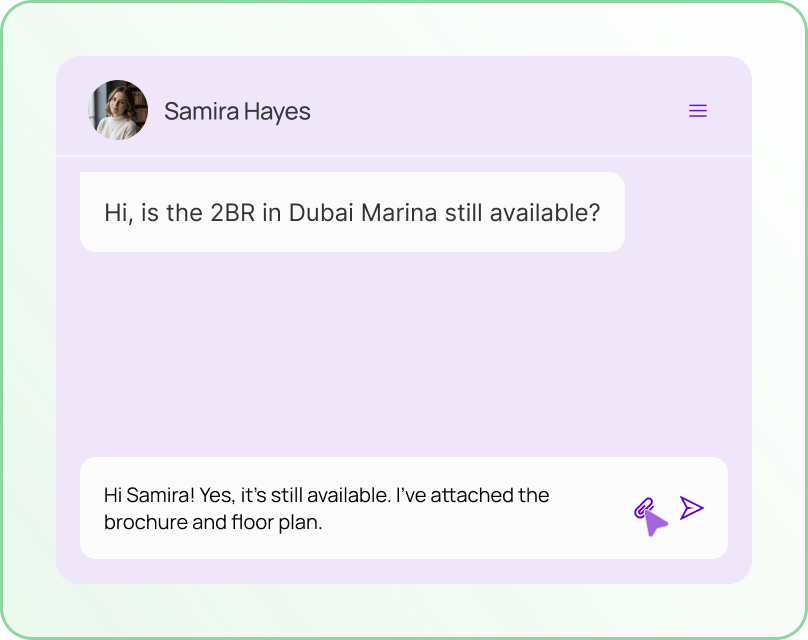 Conversations start simply.